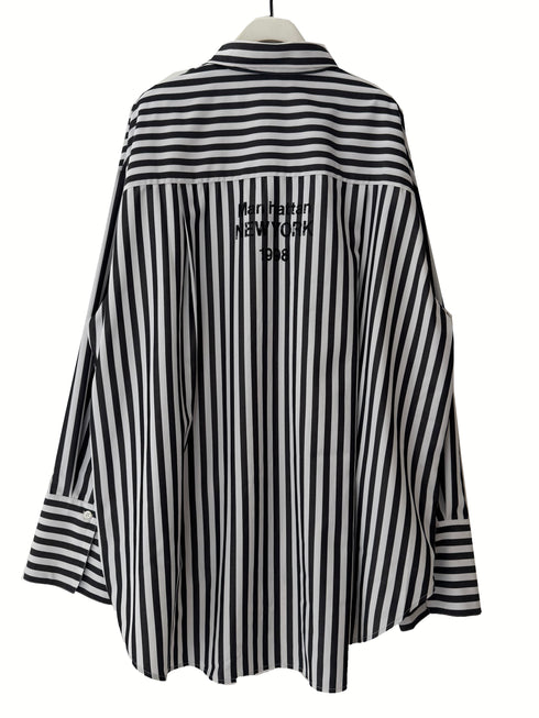 2WAYストライププリントSH /1555-218KK