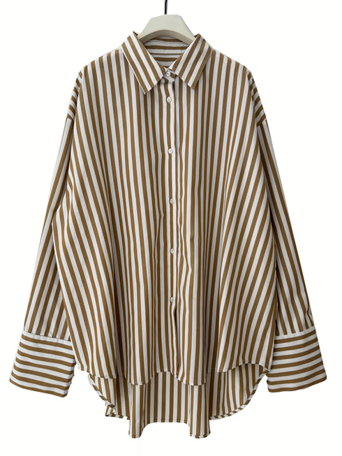 2WAYストライププリントSH /1555-218KK