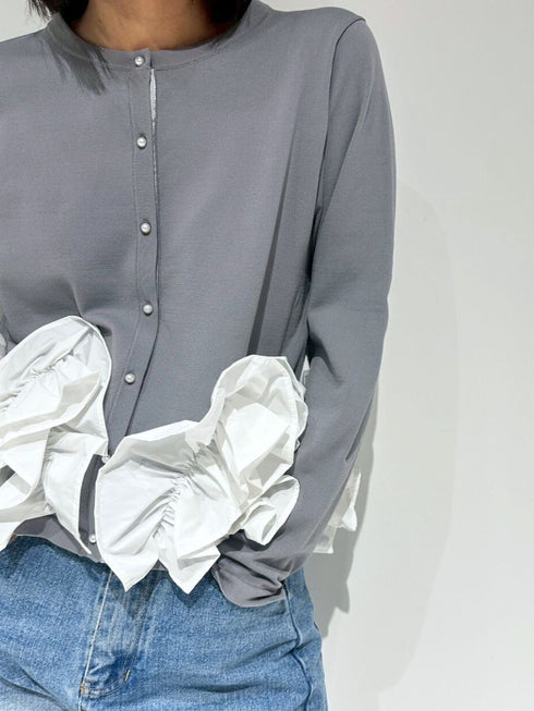 ペタルフリルカーディガン /M252-95200-3