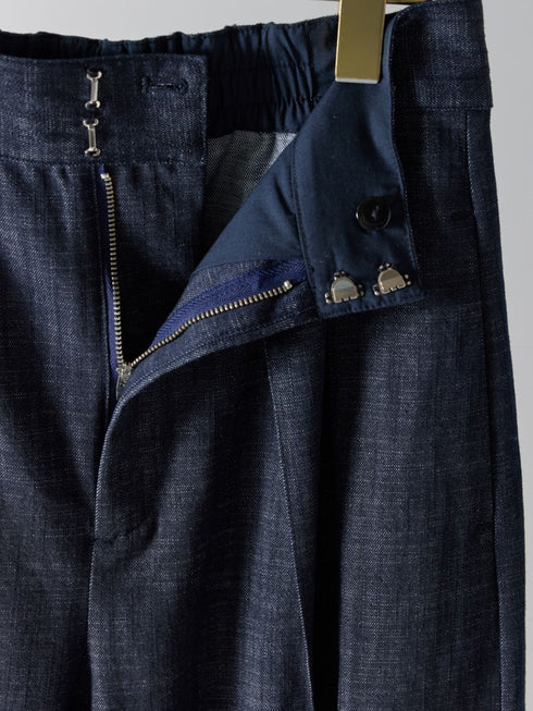 【 予約:4月下旬 】リネンデニムワイドPT /M262-33076