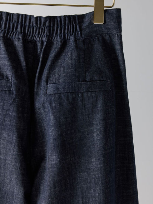 【 予約:4月下旬 】リネンデニムワイドPT /M262-33076