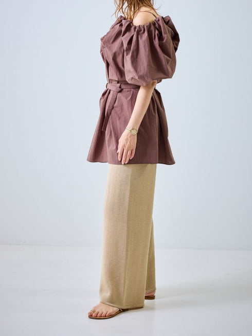 【 予約:4月下旬 】2WAYオフショルブラウス /M262-13055