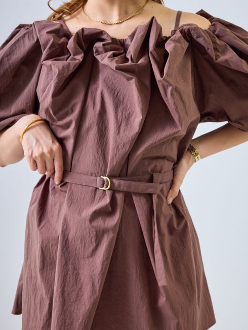 【 予約:4月下旬 】2WAYオフショルブラウス /M262-13055