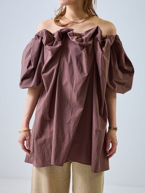 【 予約:4月下旬 】2WAYオフショルブラウス /M262-13055