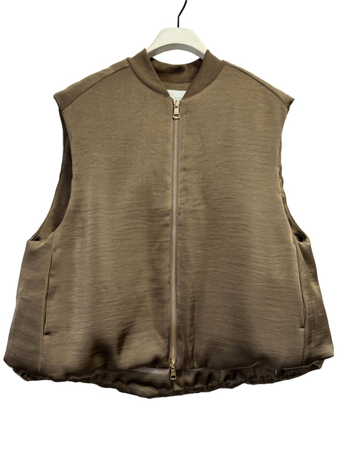 サテンパフィーベスト /4655-252MK