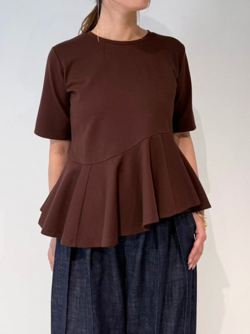 【 予約:4月下旬 】アシメペプラムTOPS /M262-88057