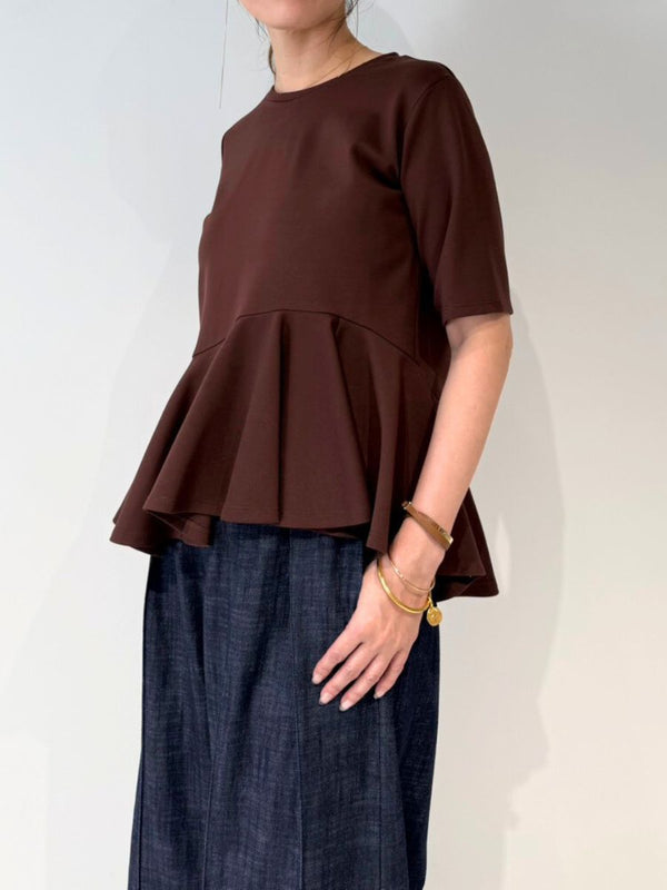 【 予約:4月下旬 】アシメペプラムTOPS /M262-88057