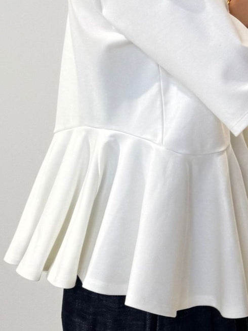 【 予約:4月下旬 】アシメペプラムTOPS /M262-88057