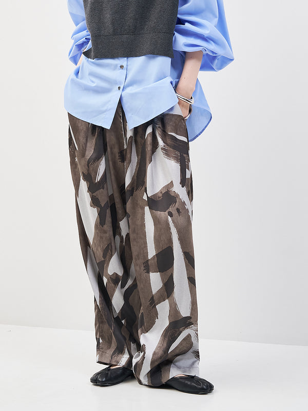 ペイント柄ワイドPT /3854-056BZ