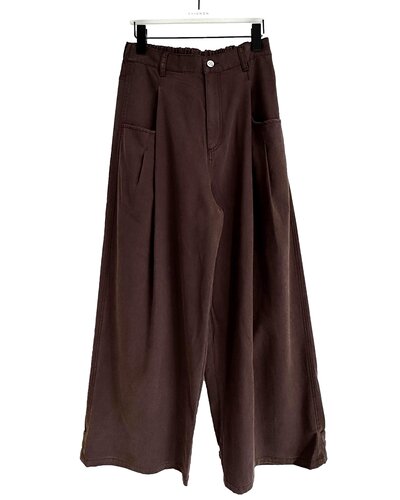 コットンブレンドタックパンツ /3855-281BT