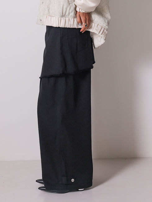 コットンブレンドタックパンツ /3855-281BT