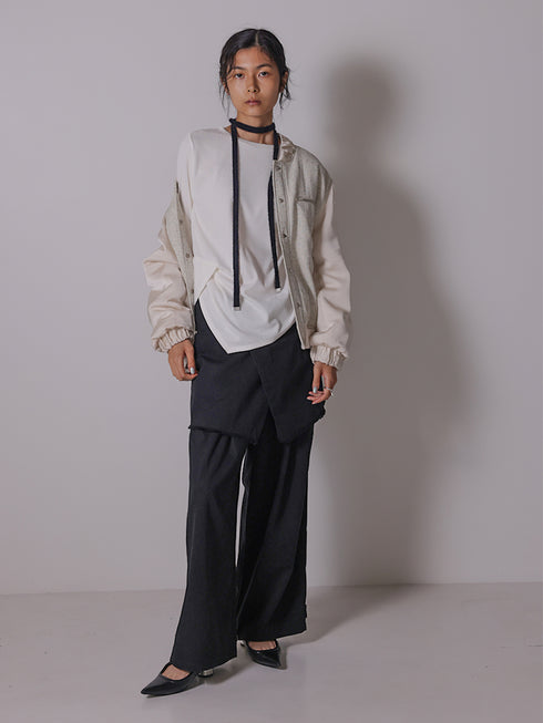 コットンブレンドタックパンツ /3855-281BT