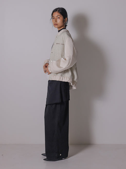 コットンブレンドタックパンツ /3855-281BT