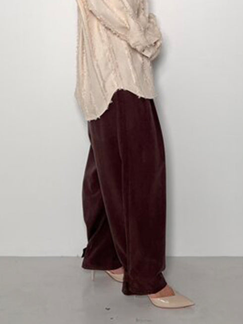 コットンブレンドタックパンツ /3855-281BT