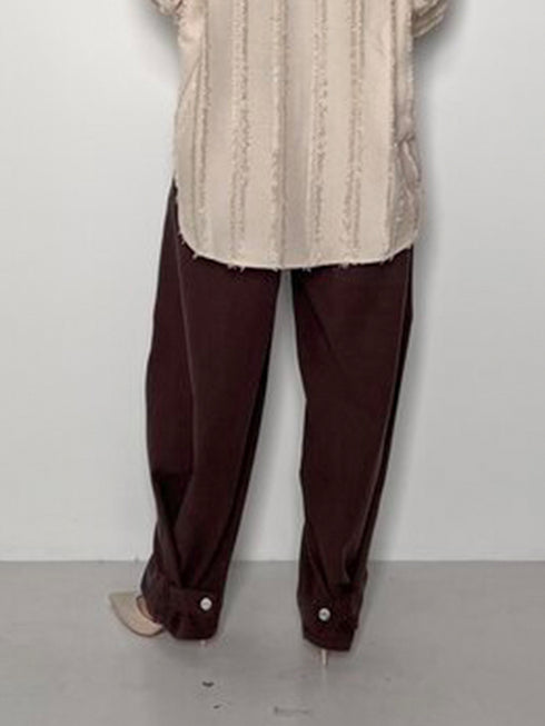 コットンブレンドタックパンツ /3855-281BT