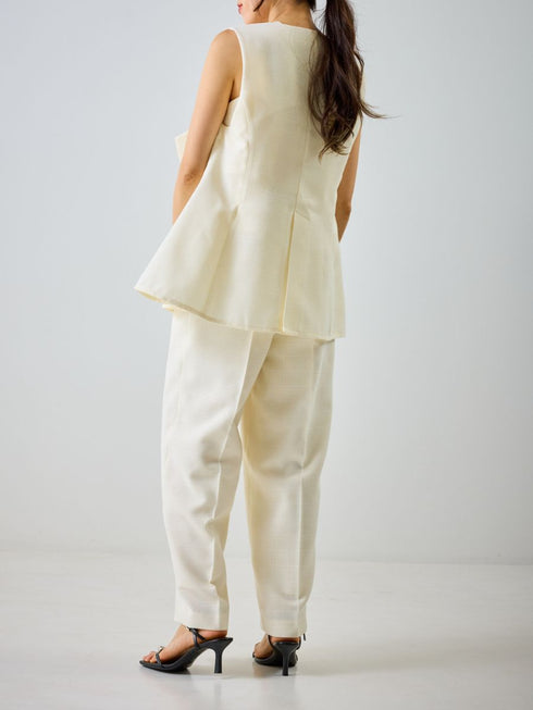 【 予約:4月下旬 】リネンツイードフリルBL /M262-18063