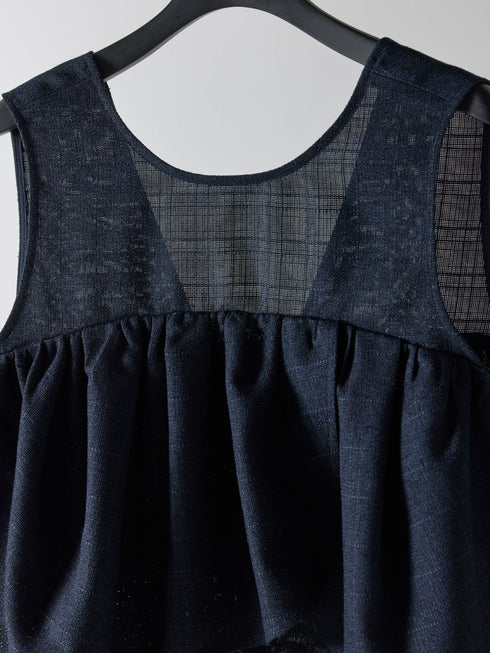 【 予約:4月下旬 】リネンツイードフリルBL /M262-18063