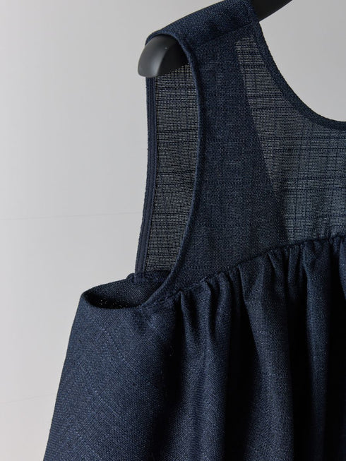 【 予約:4月下旬 】リネンツイードフリルBL /M262-18063