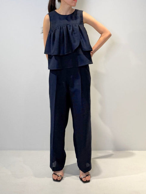 【 予約:4月下旬 】リネンツイードフリルBL /M262-18063