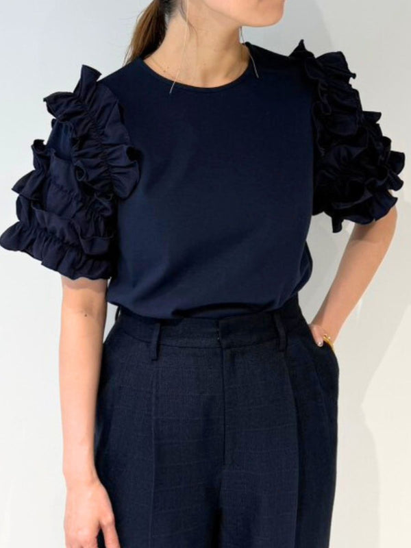 【 予約:3月下旬 】袖コンシャスTOPS /M262-88090