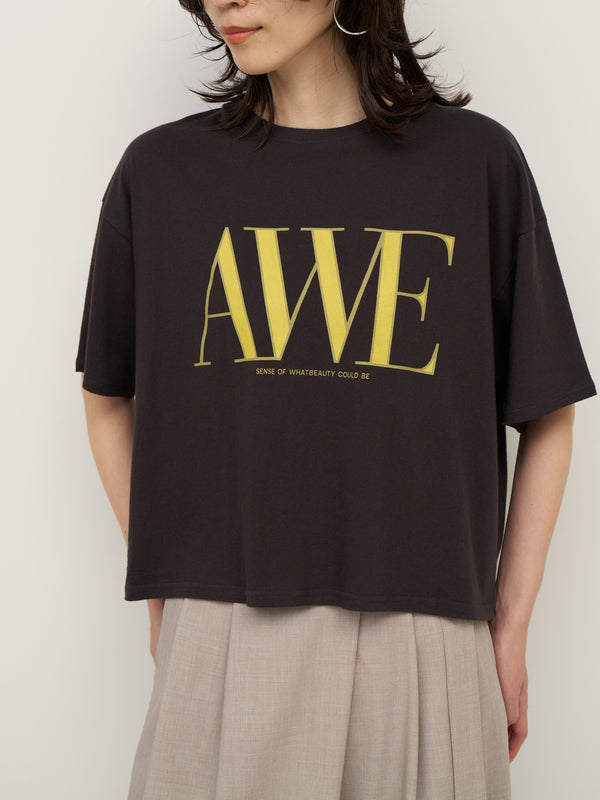 "AWE"プリントクロップドTee / 8462-403KK