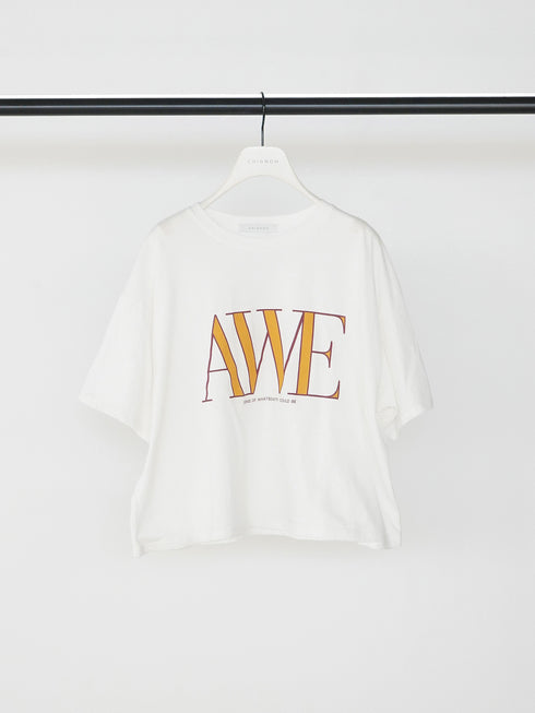 "AWE"プリントクロップドTee / 8462-403KK
