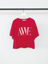 "AWE"プリントクロップドTee / 8462-403KK
