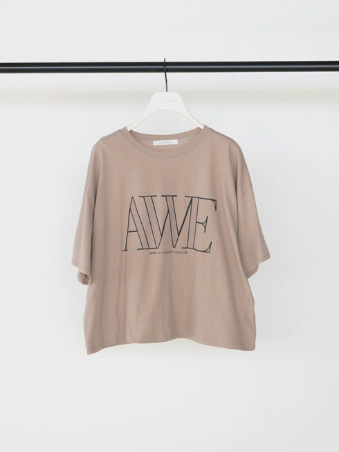"AWE"プリントクロップドTee / 8462-403KK