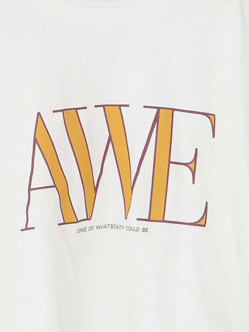 "AWE"プリントクロップドTee / 8462-403KK