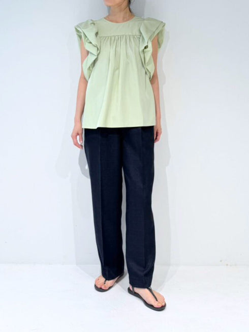 【 予約:4月下旬 】リネンツイード2タックPT /M262-38064