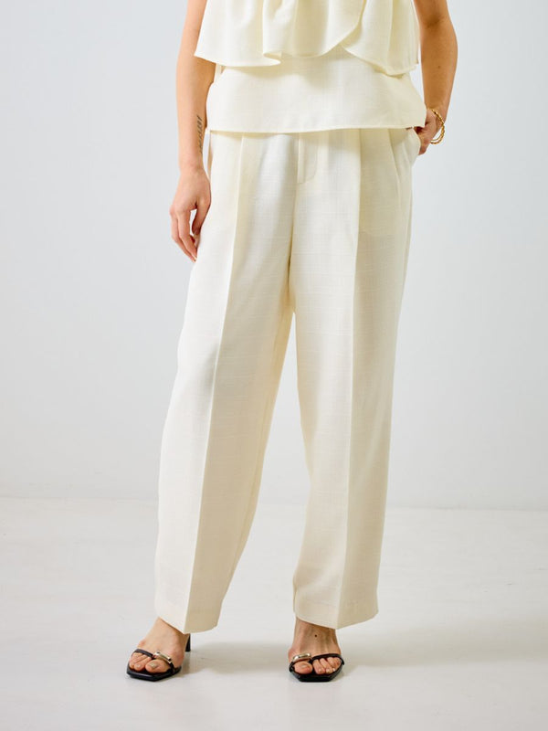 【 予約:4月下旬 】リネンツイード2タックPT /M262-38064