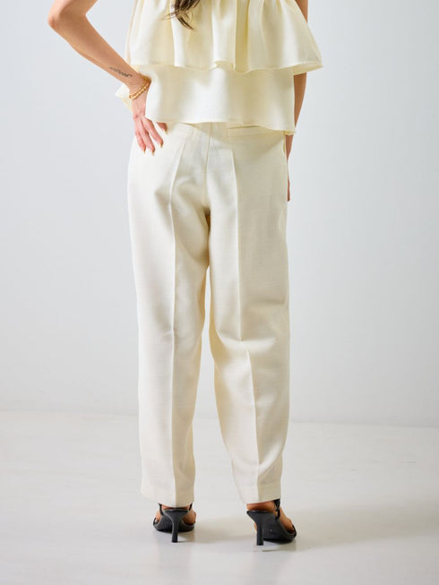 【 予約:4月下旬 】リネンツイード2タックPT /M262-38064