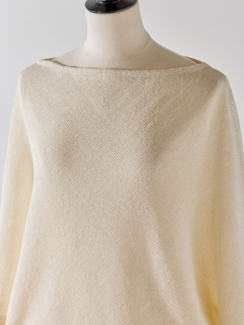 【 予約:4月下旬 】アシメペーパーヤーンニット /M262-93081