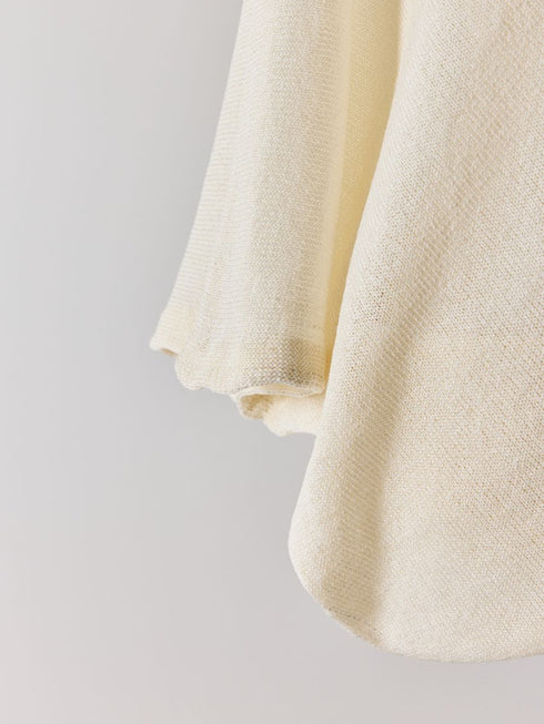 【 予約:4月下旬 】アシメペーパーヤーンニット /M262-93081