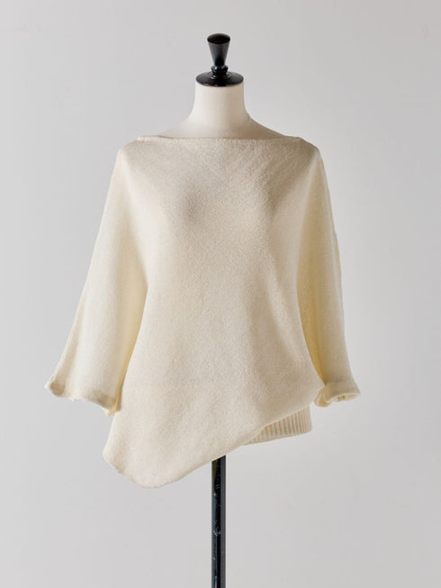 【 予約:4月下旬 】アシメペーパーヤーンニット /M262-93081