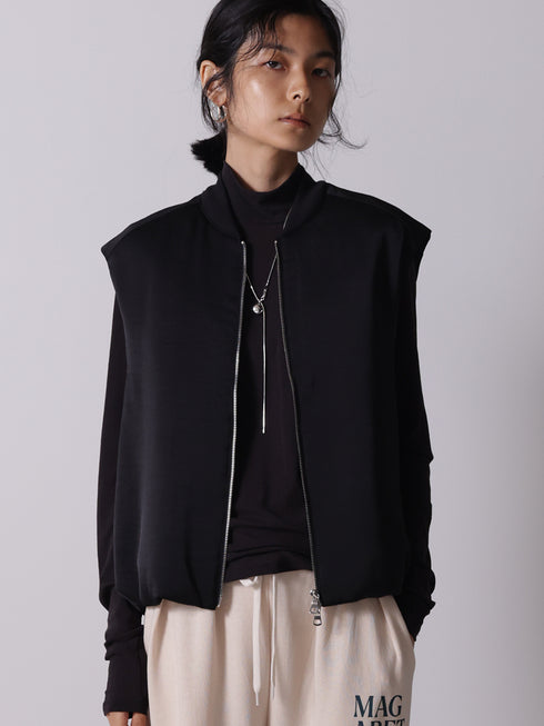 サテンパフィーベスト /4655-252MK