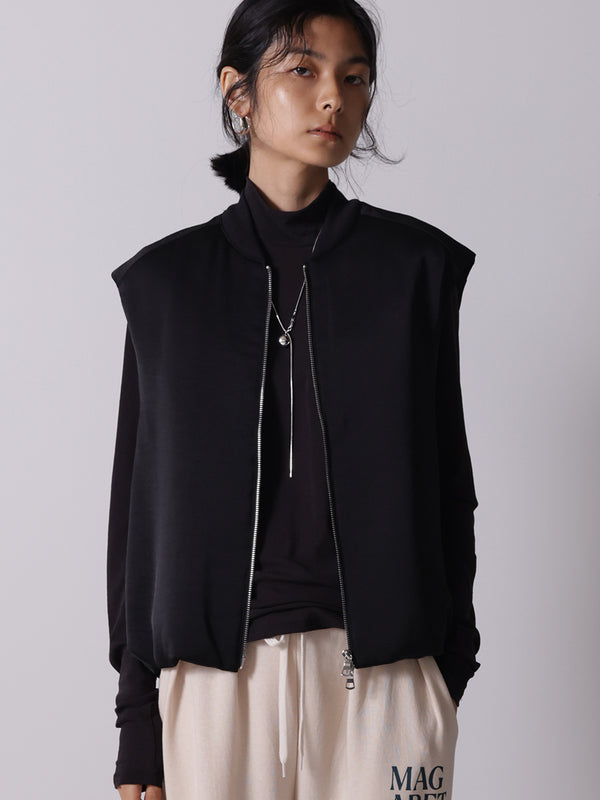 サテンパフィーベスト /4655-252MK