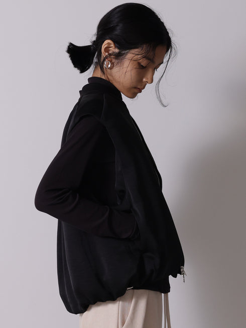 サテンパフィーベスト /4655-252MK