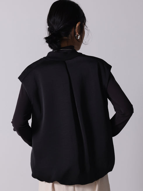 サテンパフィーベスト /4655-252MK