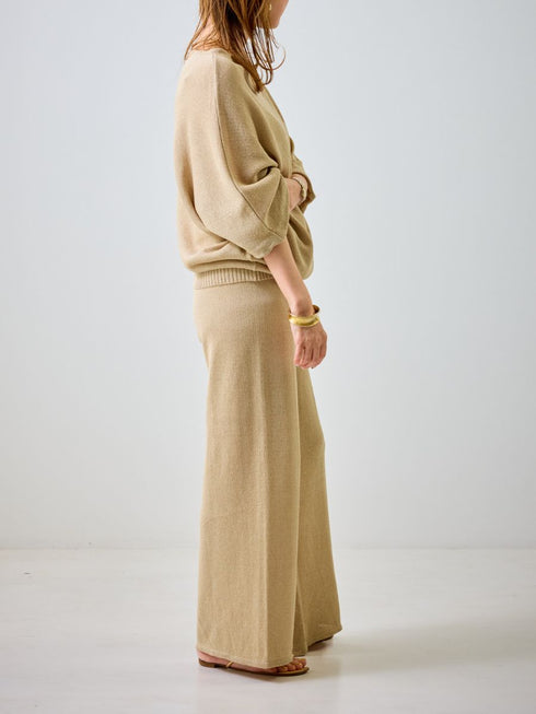 【 予約:4月下旬 】アシメペーパーヤーンニット /M262-93081