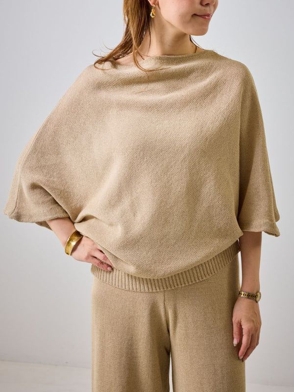 【 予約:4月下旬 】アシメペーパーヤーンニット /M262-93081