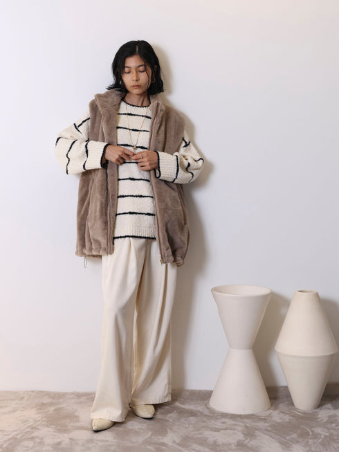 フェイクファーベスト /4755-204KK