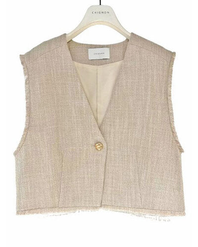 ツイードショートベスト /4756-450MK