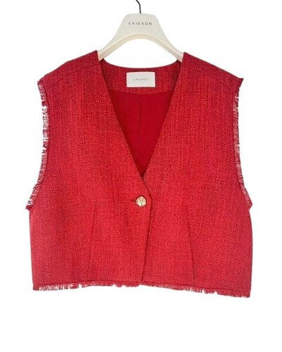 ツイードショートベスト /4756-450MK