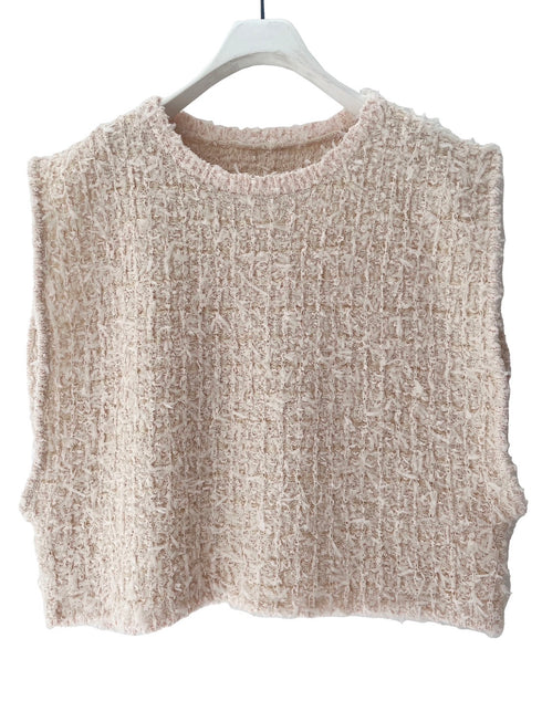 ツイードライクニットベスト /9556-480JR