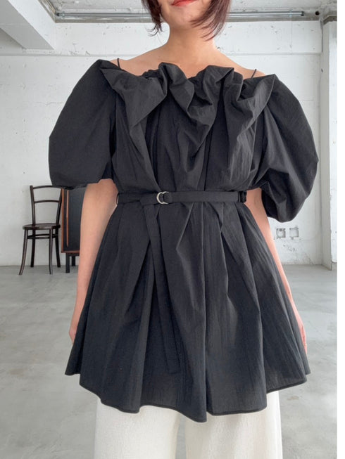 【 予約:4月下旬 】2WAYオフショルブラウス /M262-13055