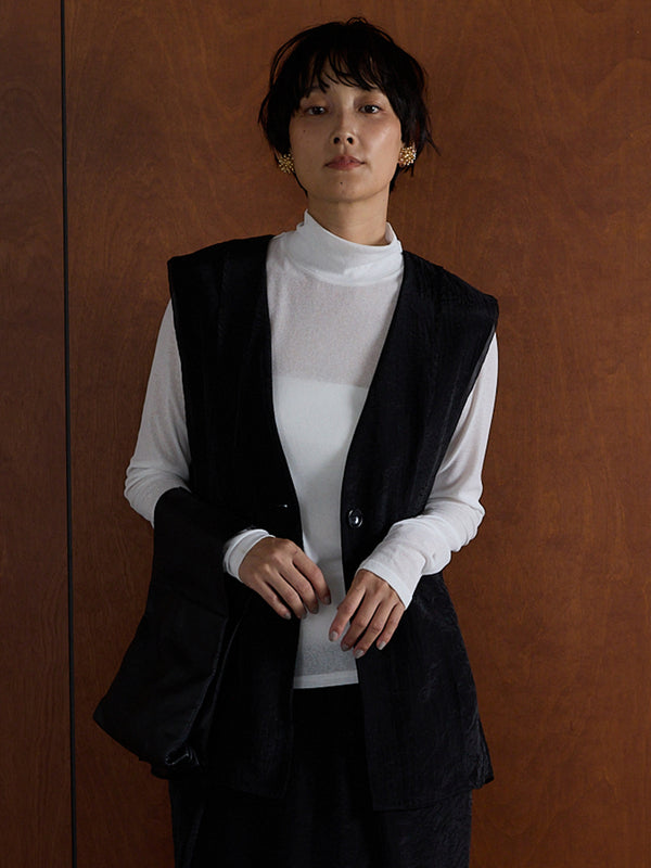 シアーレイヤードジレ /4856-446MK