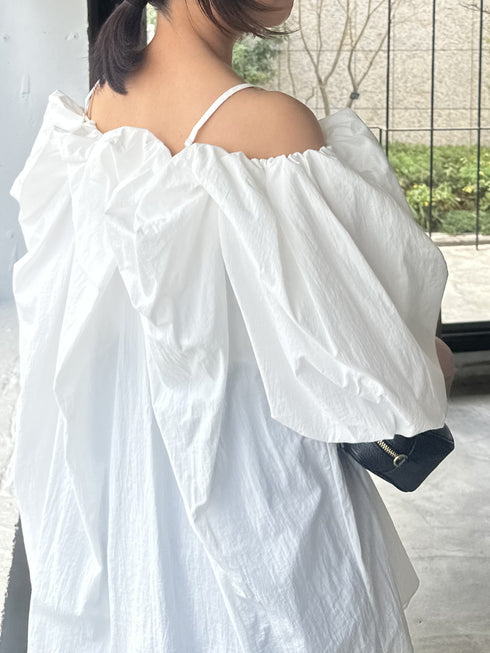 【 予約:4月下旬 】2WAYオフショルブラウス /M262-13055