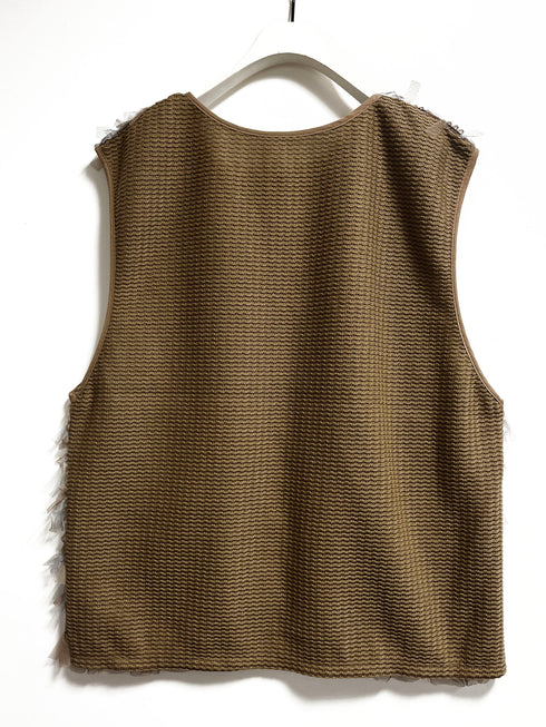 チュールレースドッキングベスト /8556-490NH