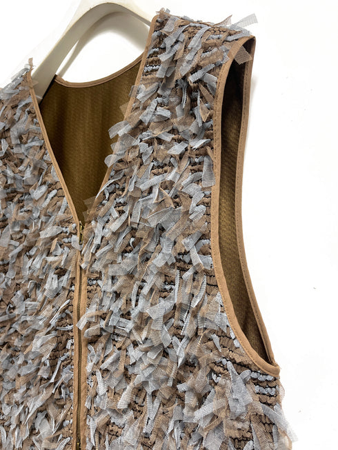 チュールレースドッキングベスト /8556-490NH